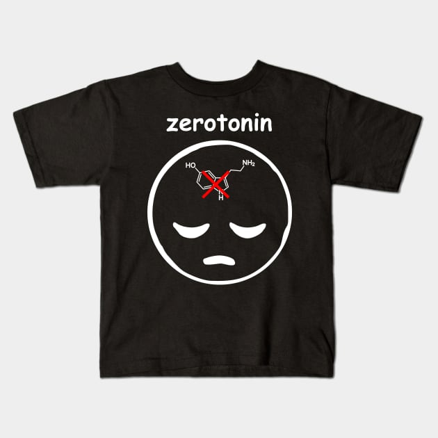 zerotonin, white Kids T-Shirt by RosArt100